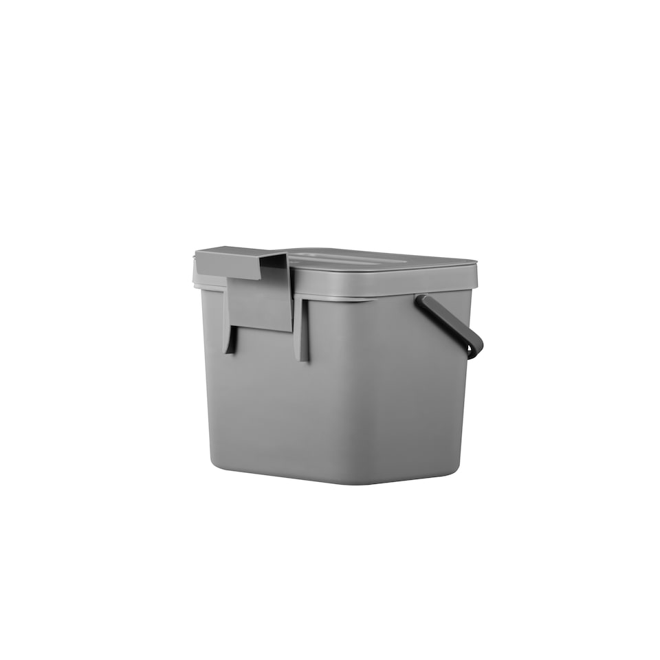 image 1 of Puro Hanging Compost Caddy 3L | Grey | Dark Grey | 3L