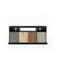image 1 of Mercer TV Console with 4 Doors Multicolour/Black | Black | Black | One Size | 63