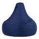 image 2 of icon Recliner Indoor Outdoor Bean Bag Navy Blue Bean Bag Chair Blue