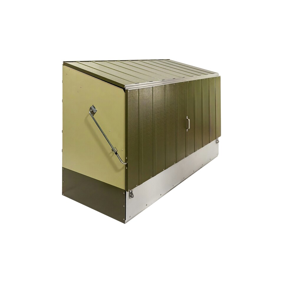 image 1 of Trimetals ProtectaCycle Secure Bike Store with Ramp – Police Approved - Fits up to 3 Adult Bikes Grey