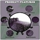 image 2 of VELVETIO Empire Damask Printed Duvet Cover Set Reversible Polycotton Beddings Purple | King