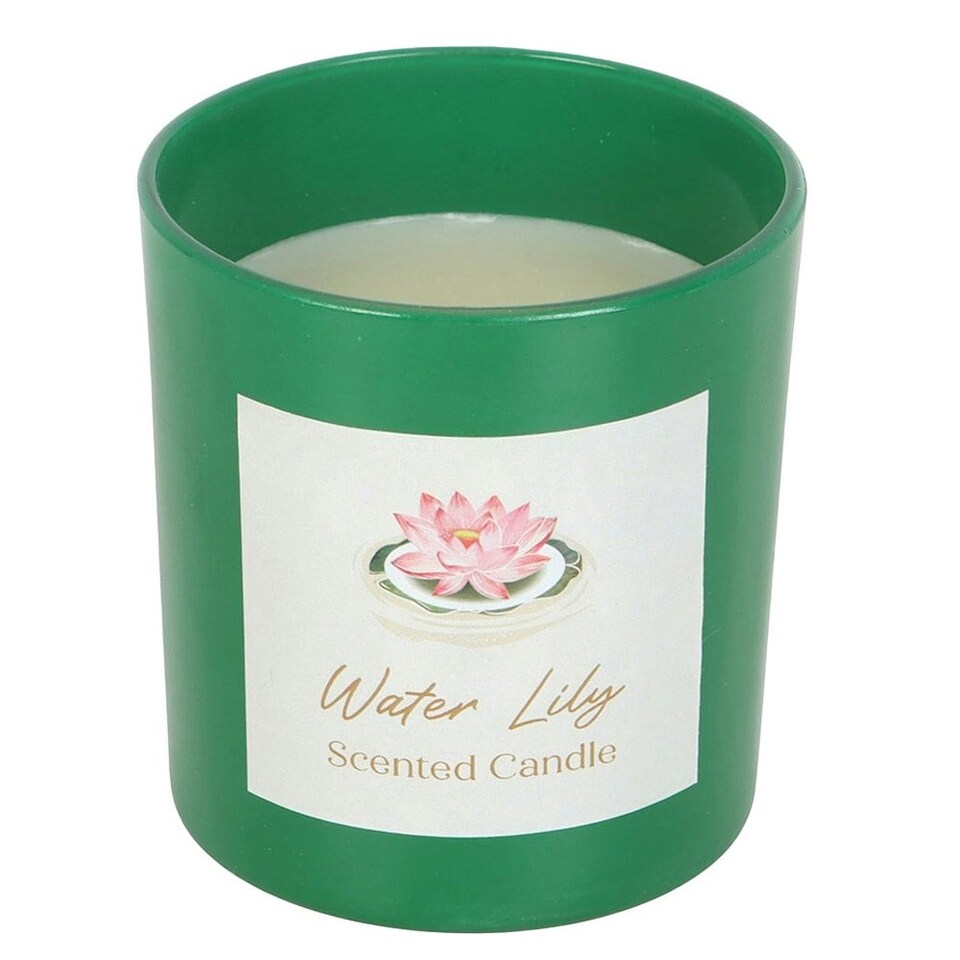 image 1 of Something Different Water Lily Scented Candle - Green - One Size