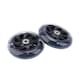 image 1 of Flashing Black Front Wheels Set - 3 Wheel Scooter