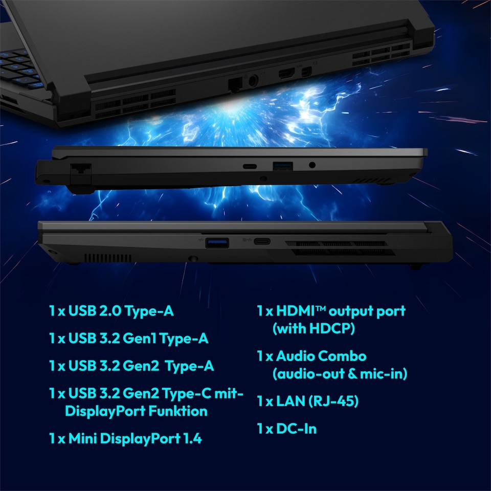 image 1 of Medion Erazer Defender 17 P1 Intel 7 240H 32GB 1TB SSD RTX5070 17.3" W11H Gaming