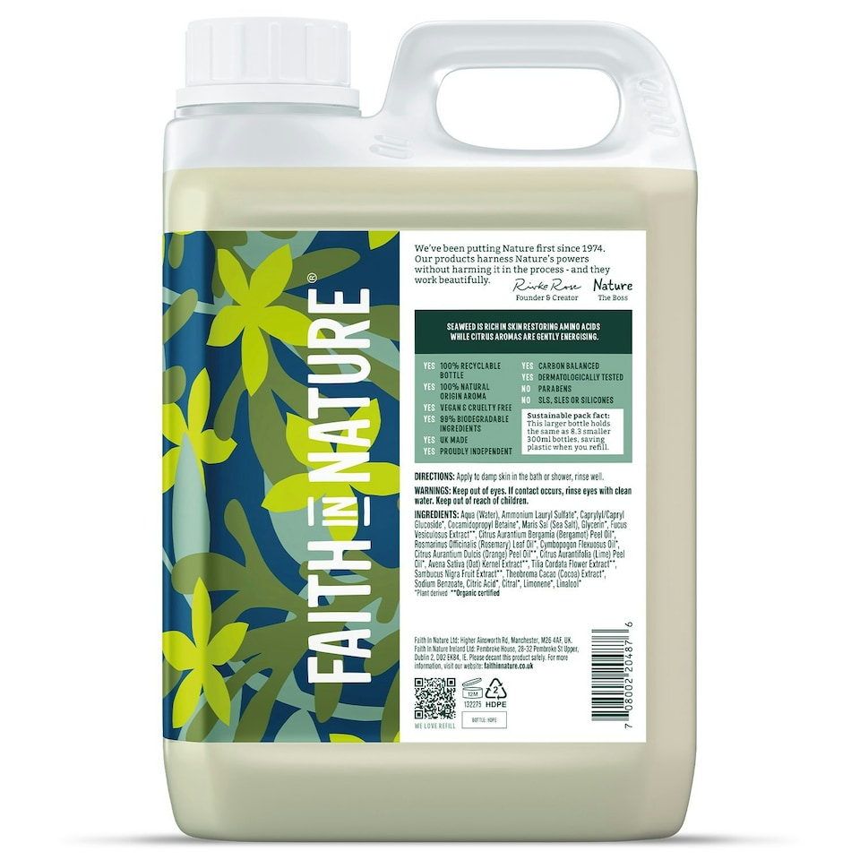 image 1 of Seaweed & Citrus Body Wash - 2.5L