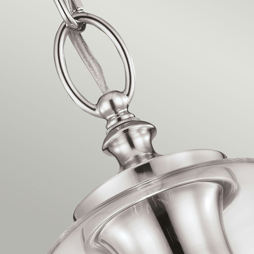 image 1 of Hounslow 1 Light Ceiling Mini Pendant Polished Nickel, E27