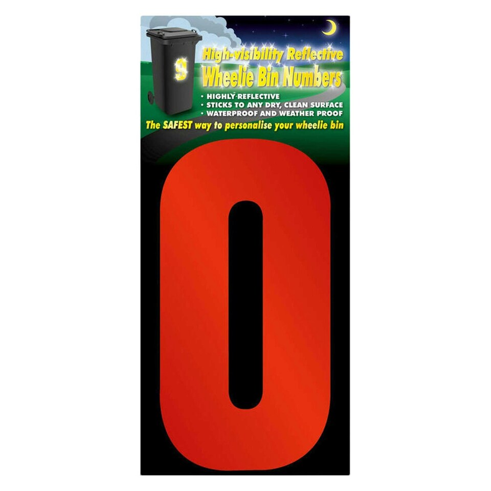 image 1 of Rowan Number - 0 Reflective Bin Number - Red - One Size
