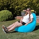 image 2 of icon Recliner Indoor Outdoor Bean Bag Aqua Blue Bean Bag Chair Blue