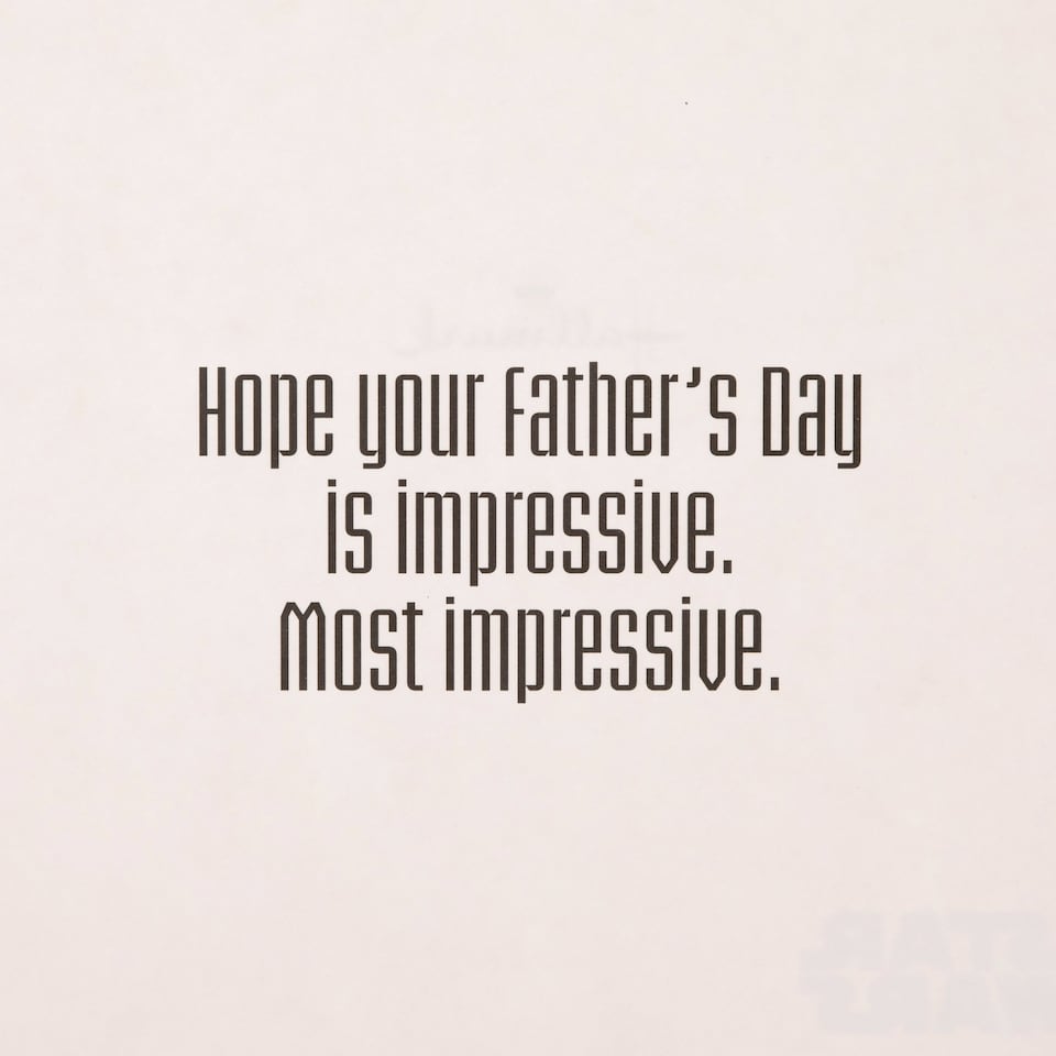 image 1 of Hallmark Father's Day Card For Dad - Star Wars Darth Vader Design
