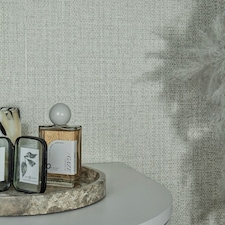 Linen Lustre Wallpaper in Warm Grey Multi