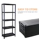 image 6 of 5 Tier Plastic Racking Shelf Heavy Duty Garage Shelving Storage Unit Organiser
