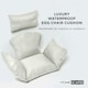 image 2 of Homescapes Luxury Waterproof Egg Chair Cushion With Headrest - Natural
