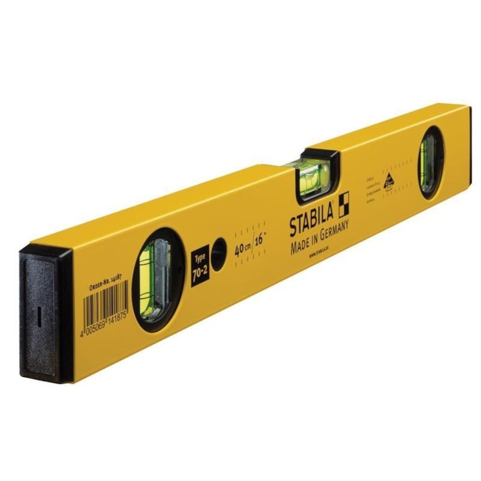 Stabila 70-2 Double Plumb Box Section Spirit Level - Multi Colour - 60cm