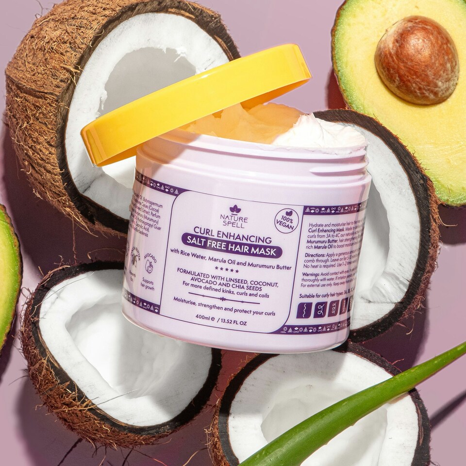 image 1 of Nature Spell Curl Enhancing Salt Free Hair Mask
