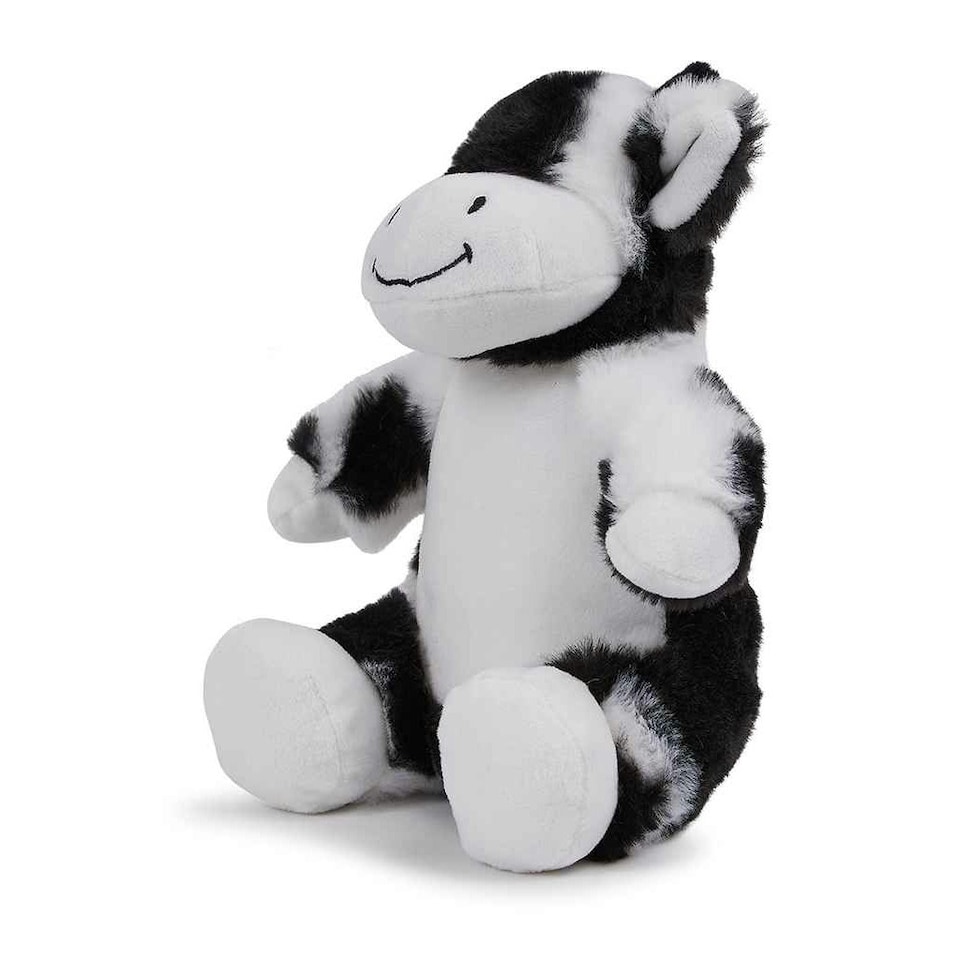 image 1 of Mumbles Printme Cow Plush Toy - Black/White - M