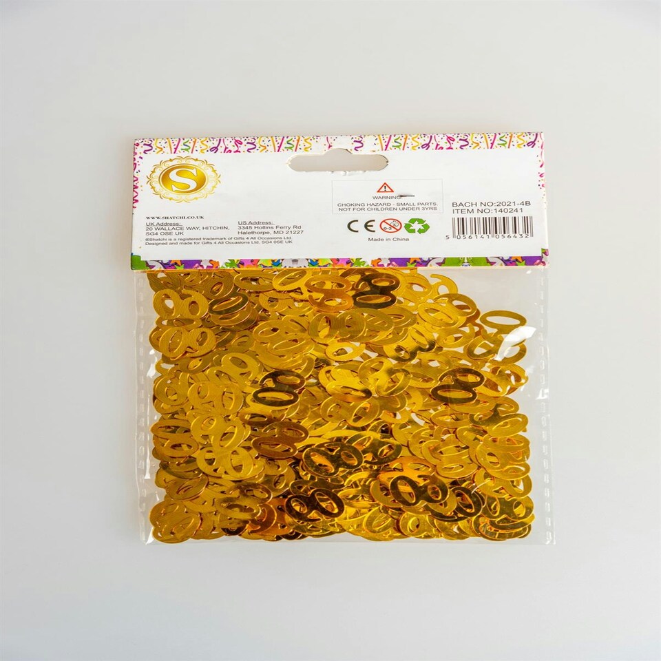 image 1 of 2 x 14g Gold 60th Confetti