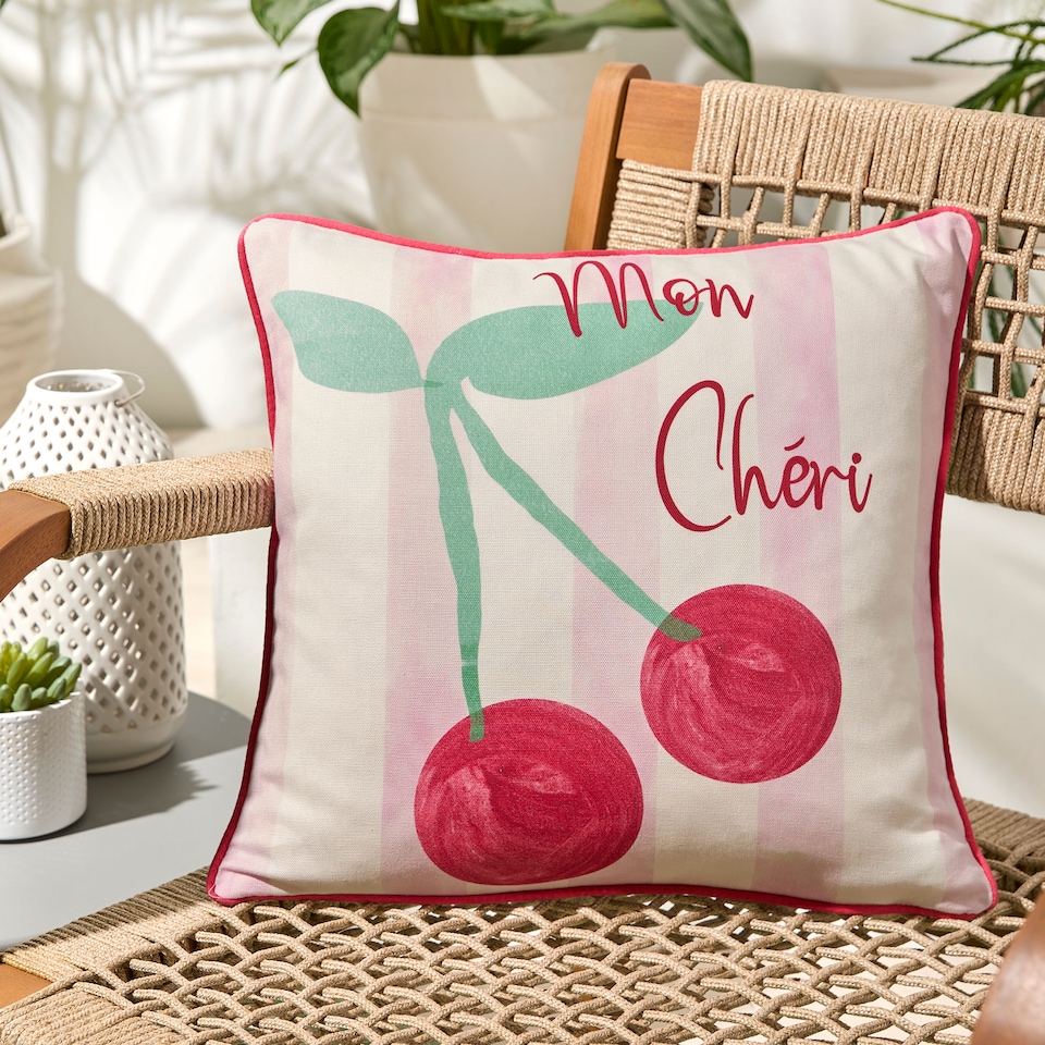 image 1 of Fusion Cherry Cushion Cover Pink