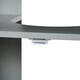 image 10 of kleankin Bathroom Pedestal Under Sink Cabinet with Storage Shelves, Door, Grey Grey | Grey