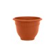 image 3 of Bell Pot 4x 28cm Round Plastic Garden Planter Orange