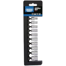 1/4" 6Pt 10Pc Socket Rail Set - 50067