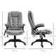 image 7 of Vinsetto Office Chair w/ Heating Massage Points and Lumbar Support Grey