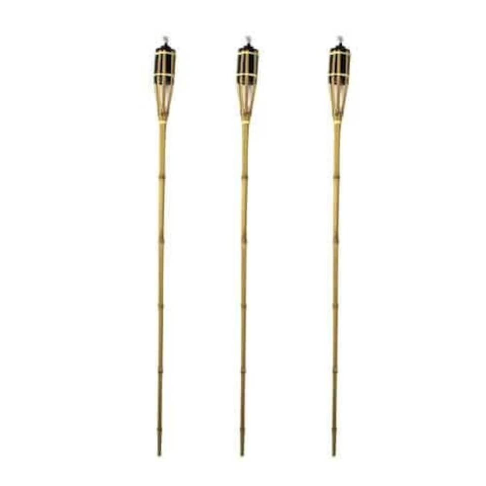 image 1 of Natural Bamboo Torch 120cm - Pack of 3