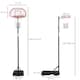 image 5 of HOMCOM Outdoor Adjustable Basketball Hoop Stand w/ Wheels and Base