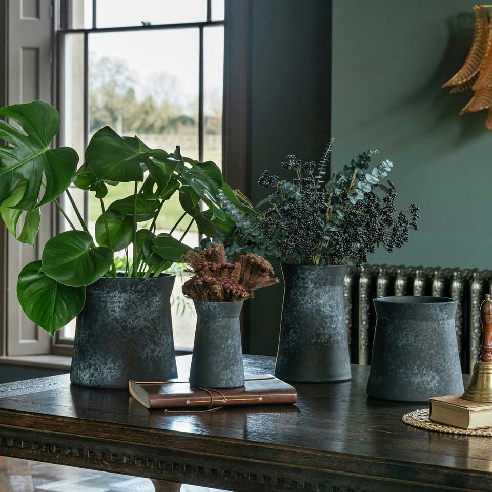 image 1 of Kew Handthrown Vase Basalt Black
