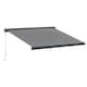image 1 of Outsunny DIY Retractable Canopy with Remote Controller for Patio, Grey | Grey | 1