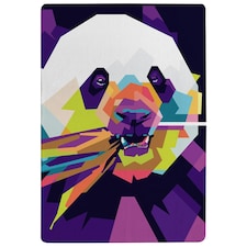 Colorful pop art of Panda (Rug) Purple | M