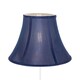 image 2 of Traditional Empire Shaped 12 Inch Lamp Shade in Rich Silky Navy Cotton Fabric | Blue | 12"