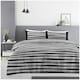 image 2 of VELVETIO Margot Complete Duvet Cover Set with Fitted Sheet Breathable Bedding Quilt Black | King
