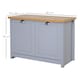 image 3 of HOMCOM Shoe Cabinet 4 Storage Units Wood Effect Top Entryway