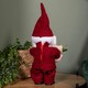 image 6 of 35cm Battery Operated Musical Walking Christmas Gonk Decoration in Red