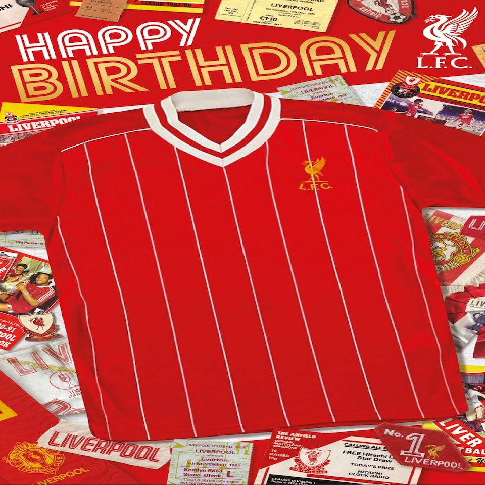 image 1 of Liverpool FC Football Shirt Birthday Card