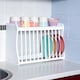 image 2 of Minack White Wooden Kitchen Plate Rack, Shelf, Hooks, Wall mounted, Freestanding | White