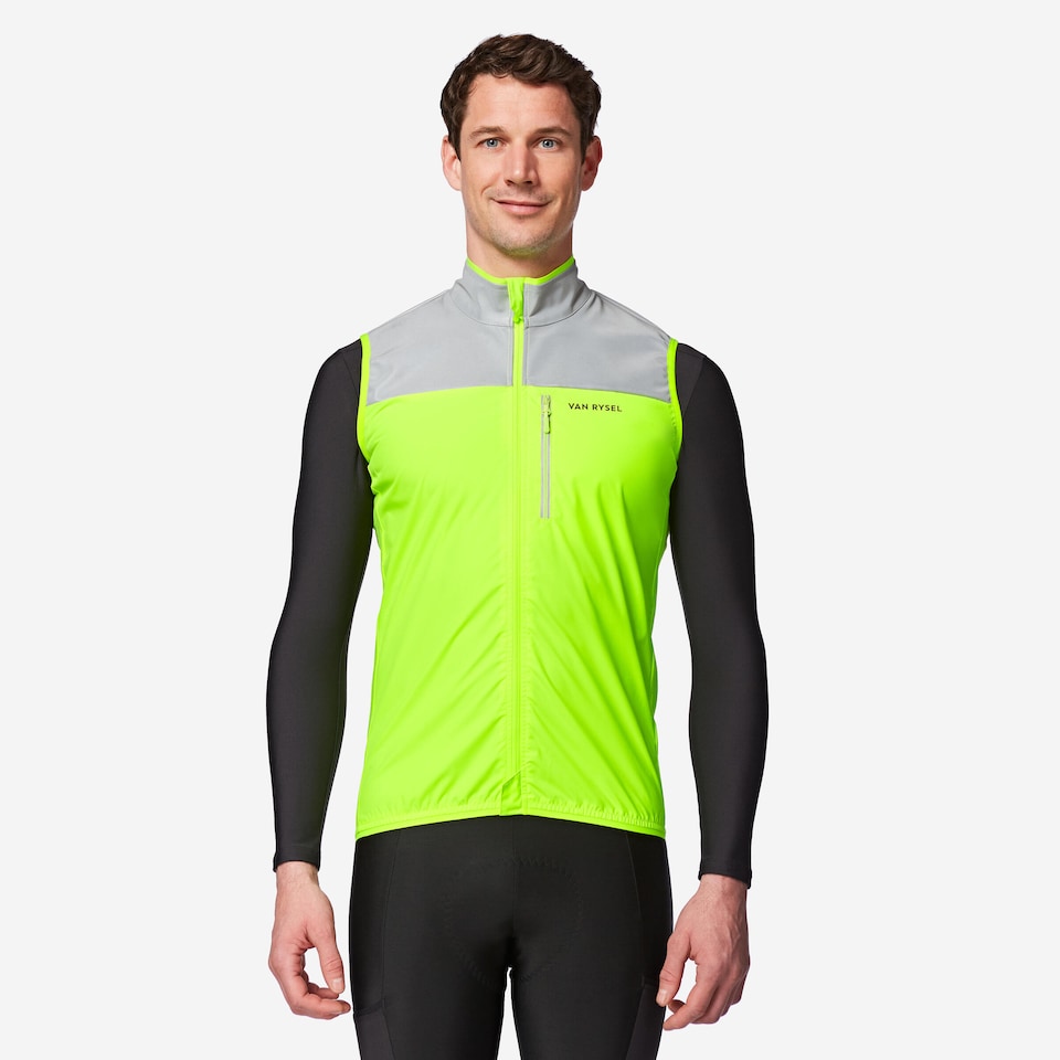 image 1 of Decathlon Men's Hi-Viz Cycling Jacket