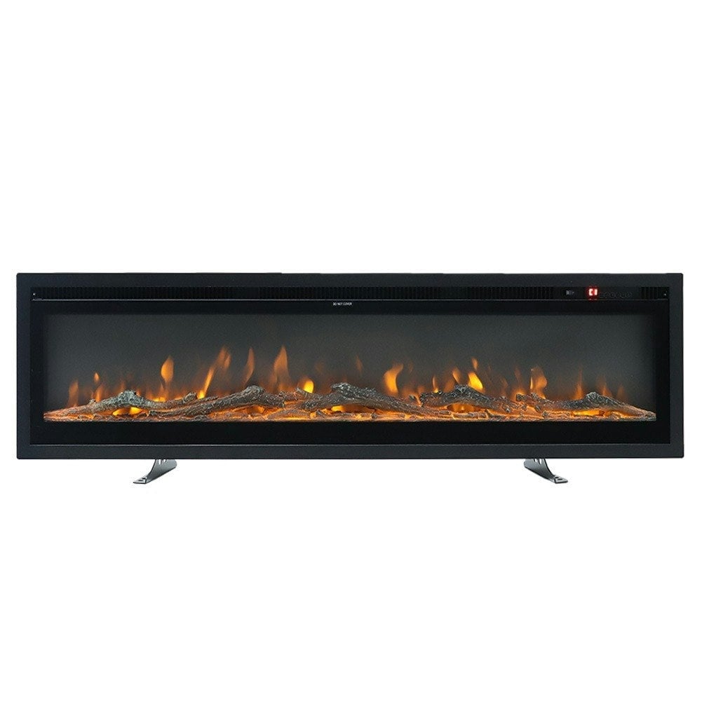 Living and Home 60 Inch Electric Fireplace - Recessed/Wall-Mounted/Freestanding with Remote Control,1500W