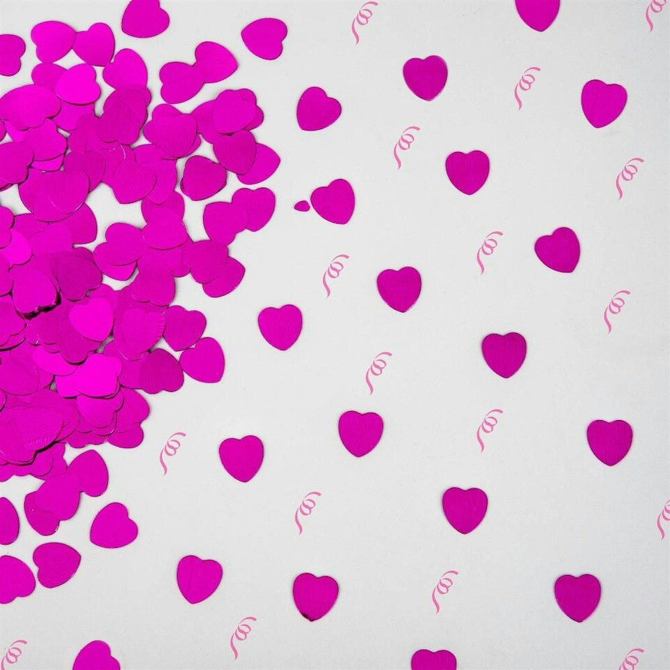 image 1 of 14g Pink Heart Confetti