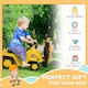 image 6 of HOMCOM Kids Ride-On Forklift Truck w/ Fork Tray, Under Seat Storage, Backrest