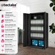 image 2 of Filing Cabinet Blain - 5 height-adjustable shelves, lockable doors Black