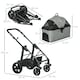 image 4 of PawHut Pet Stroller Foldable Dog Cat Travel Carrying Bag for Small Dogs