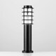 image 3 of ValueLights Wharf Bollard Pair of Black Outdoor Bollard Light Black