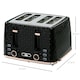 image 7 of HOMCOM Toaster with 4 Slot, 7 Browning Levels, 1600W, Black Honeycomb Black