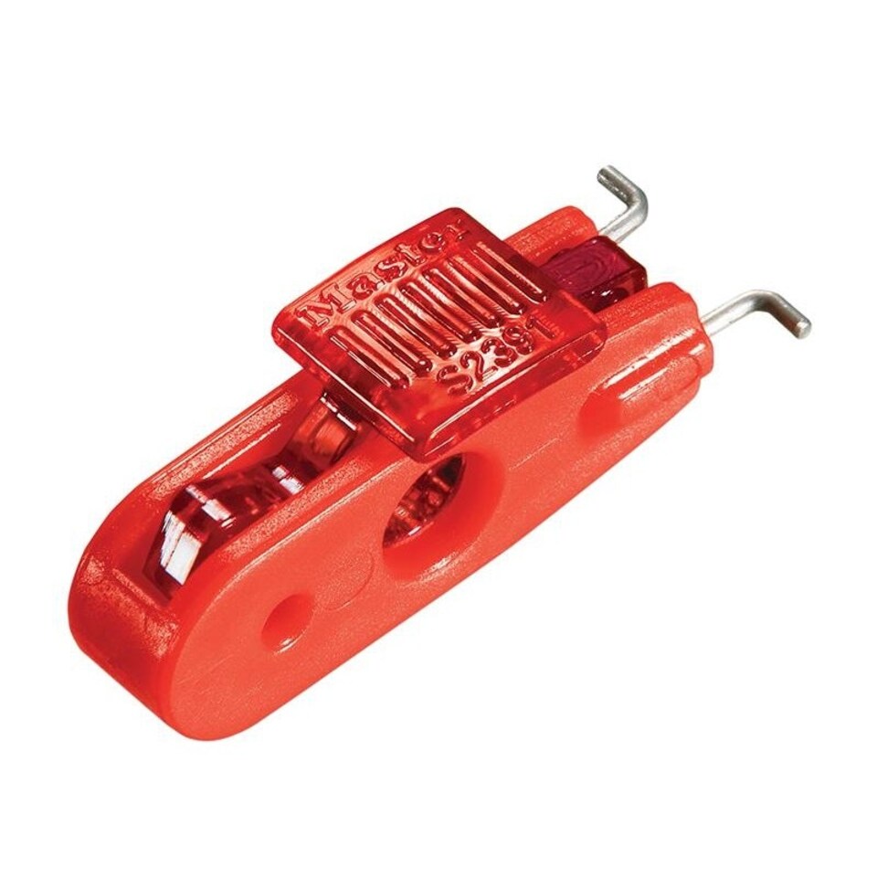 Master Lock Lockout Mini Circuit Breaker Over 11mm - Red - One Size