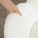 image 8 of HOMCOM Fluffy Leisure Chair Office Chair with Backrest and Armrest for Home Bedroom Living Room with Wheels Cream White