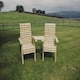 image 1 of Ergonomic Companion Set, Wooden Garden Love Seat - Angled - L100 x W170 x H105 cm - Fully Assembled