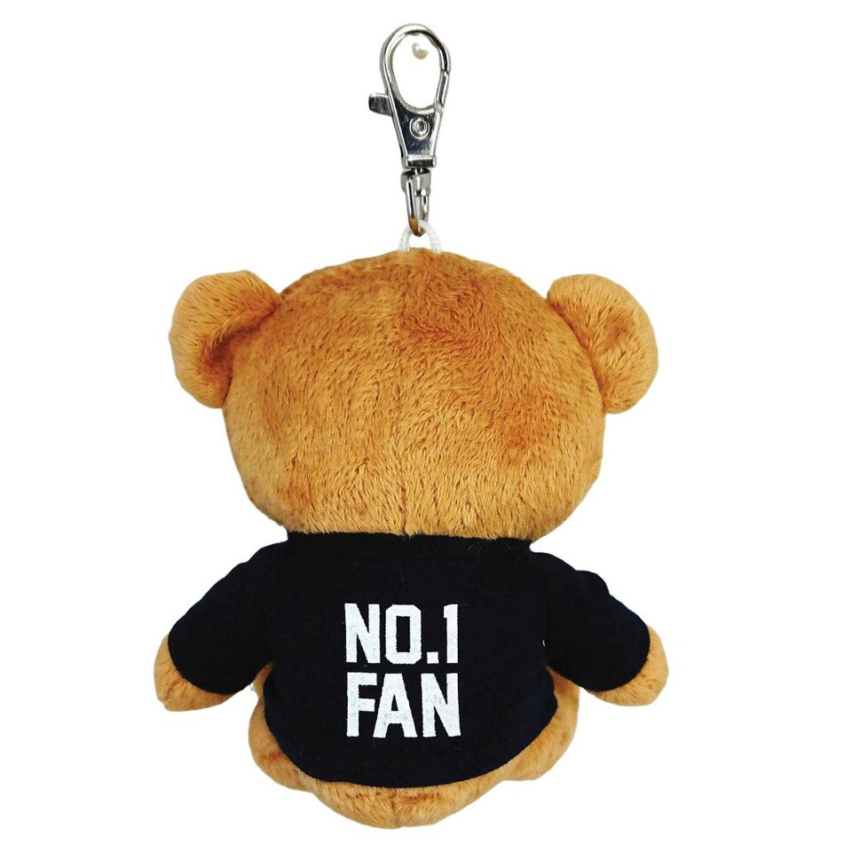 image 1 of Tottenham Hotspur FC Buddy Bear Keyring - Brown/Black - One Size