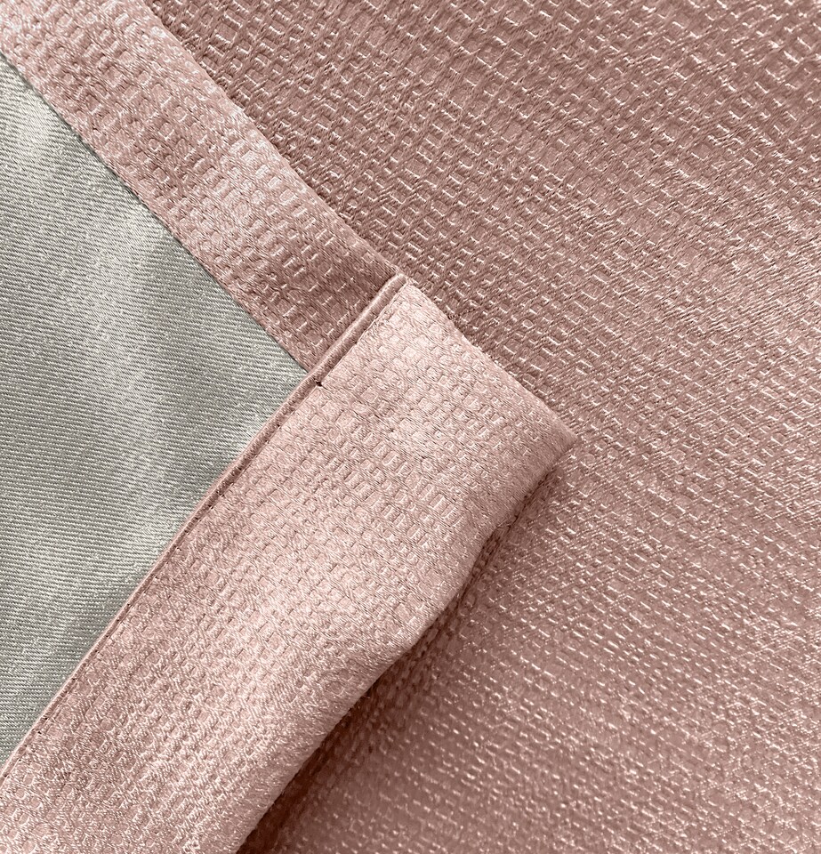 image 1 of Enhanced Living Matrix Latte Natural 66 x 90 inch (168x229cm) Tape Top Thermal Noise reducing Dim Out Curtains (PAIR) | Brown | Latte | 2