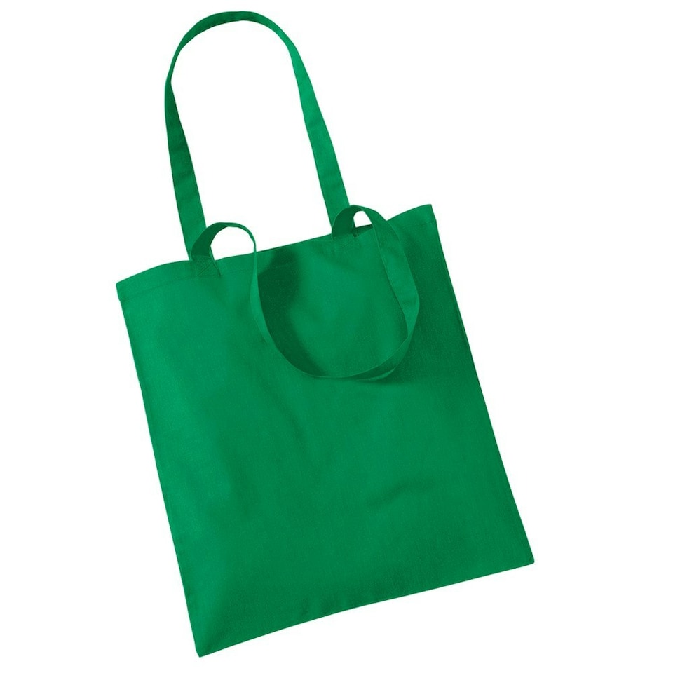 image 1 of Westford Mill Long Handle Tote Bag - Kelly Green - One Size | Green